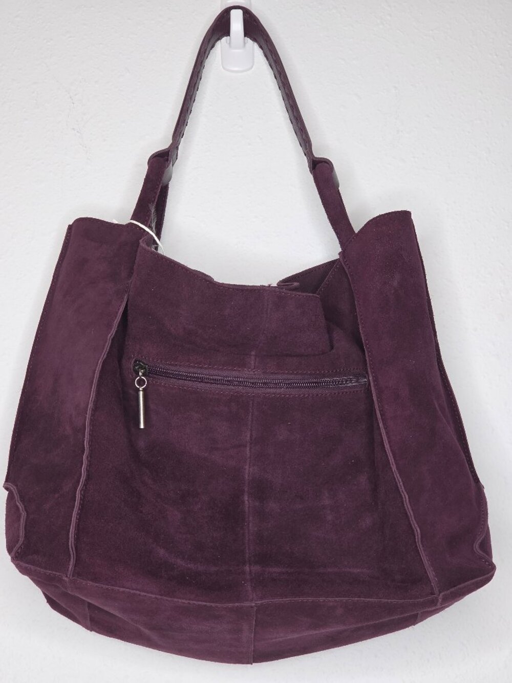 The Sak Los Feliz Large Suede Tote Bag - Aubergine - Picture 2 of 7